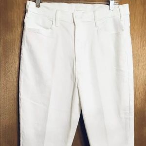 Mother The Hustler Ankle Fray Fairest Of Them All WHITE Size 33